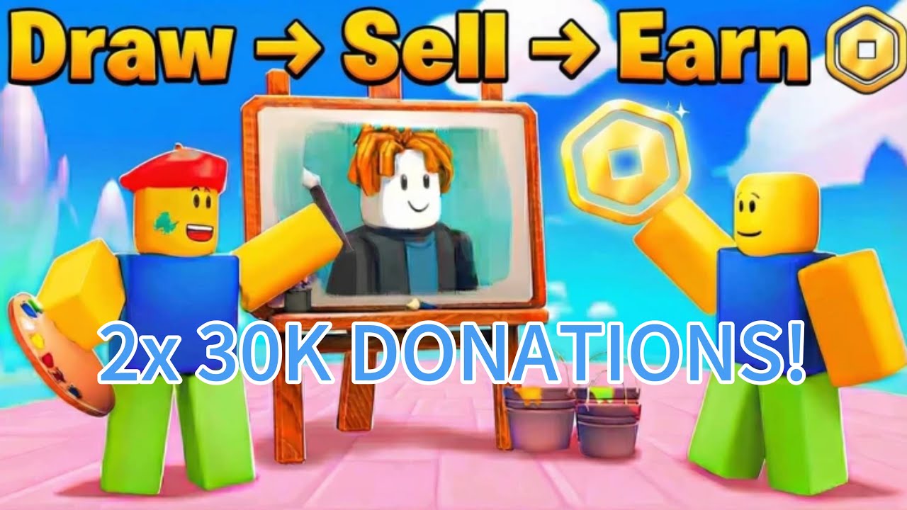 2x 30k Robux Donations In Starving Artists 2 | SA2 | DSAC