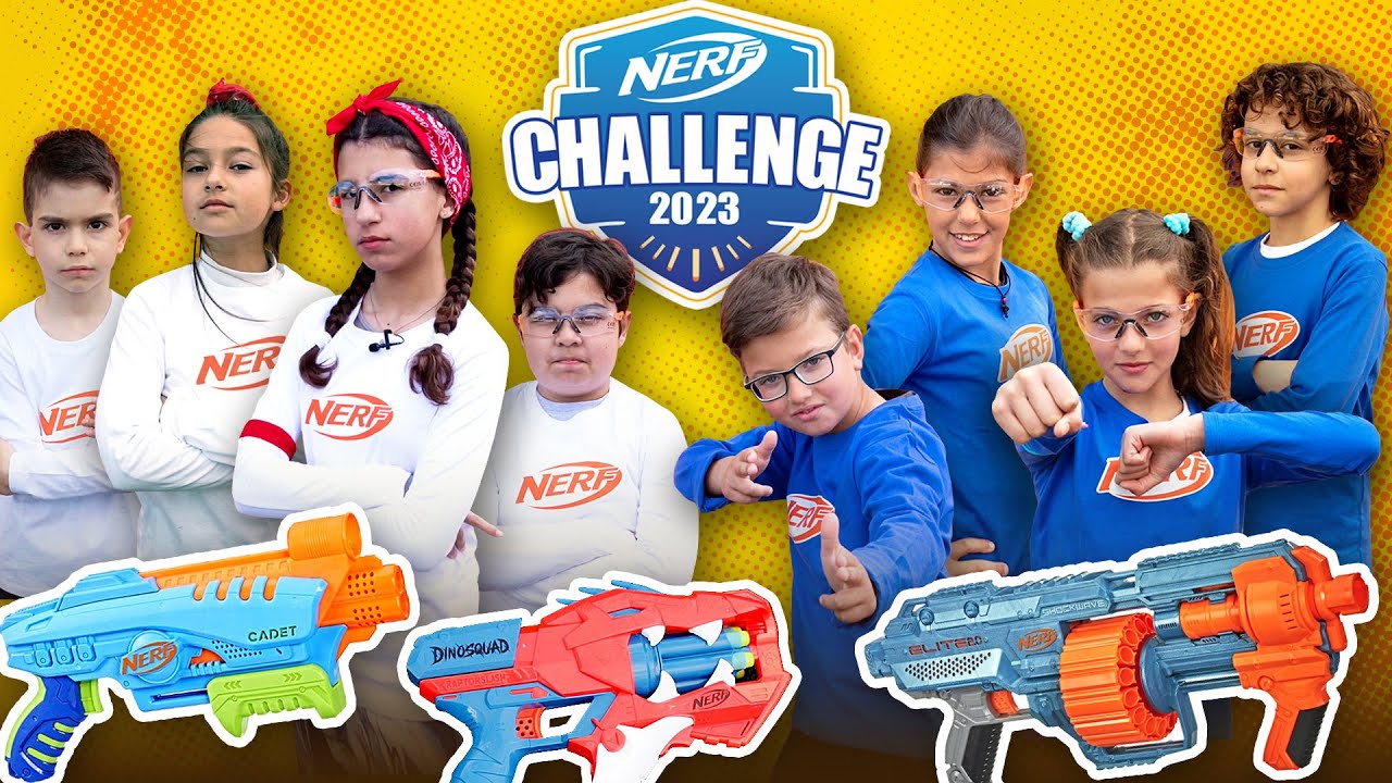 NERF CHALLENGE #1! ΚΟΚΚΙΝΟΙ VS ΜΠΛΕ: ΠΟΙΑ ΟΜΑΔΑ ΘΑ ΚΕΡΔΙΣΕΙ ΤΟΝ ΠΡΩΤΟ ΓΥΡΟ NERF SURVIVOR?