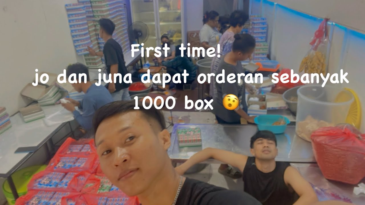 1000 box orderan pertama Jo dan juna 🫨