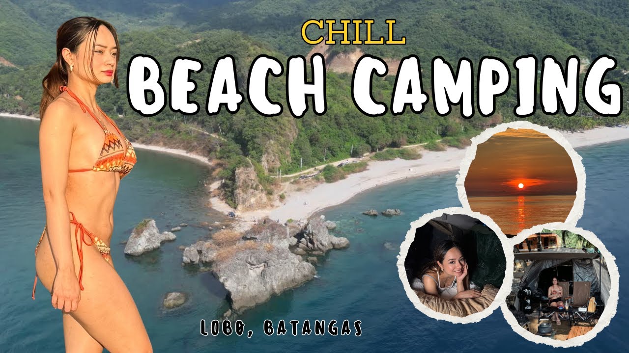 Beach Camping Paradise in the Philippines 🇵🇭🌊 | BBQ, Sunrise & Cozy Car Side Tent Setup
