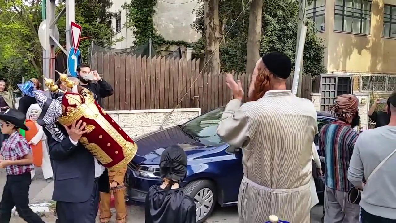 JERUSALEM - Celebrating Purim in Rehavia