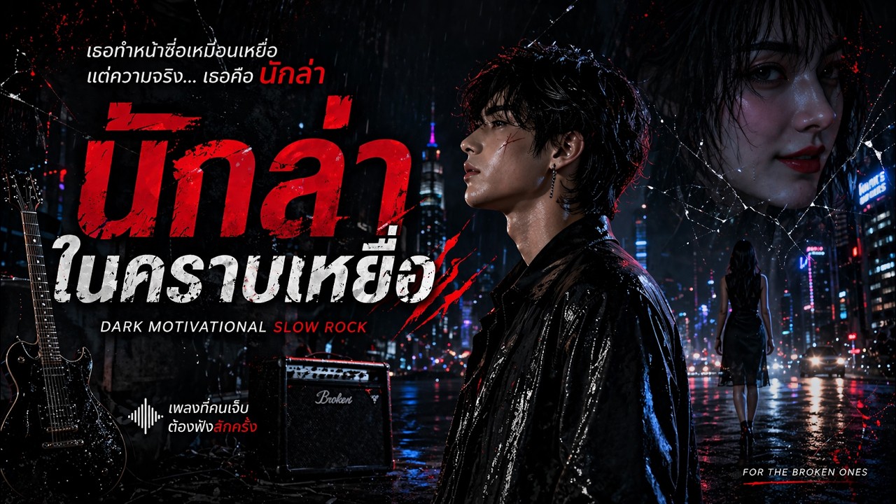 นักล่าในคราบเหยื่อ | เพลงดาร์กแทงใจคนโดนหลอก  | Thai Slow Rock  | #เพลงจากรอยแผล
