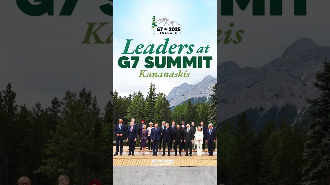 PM Modi and other G7 Outreach Leaders in Kananaskis | #shorts