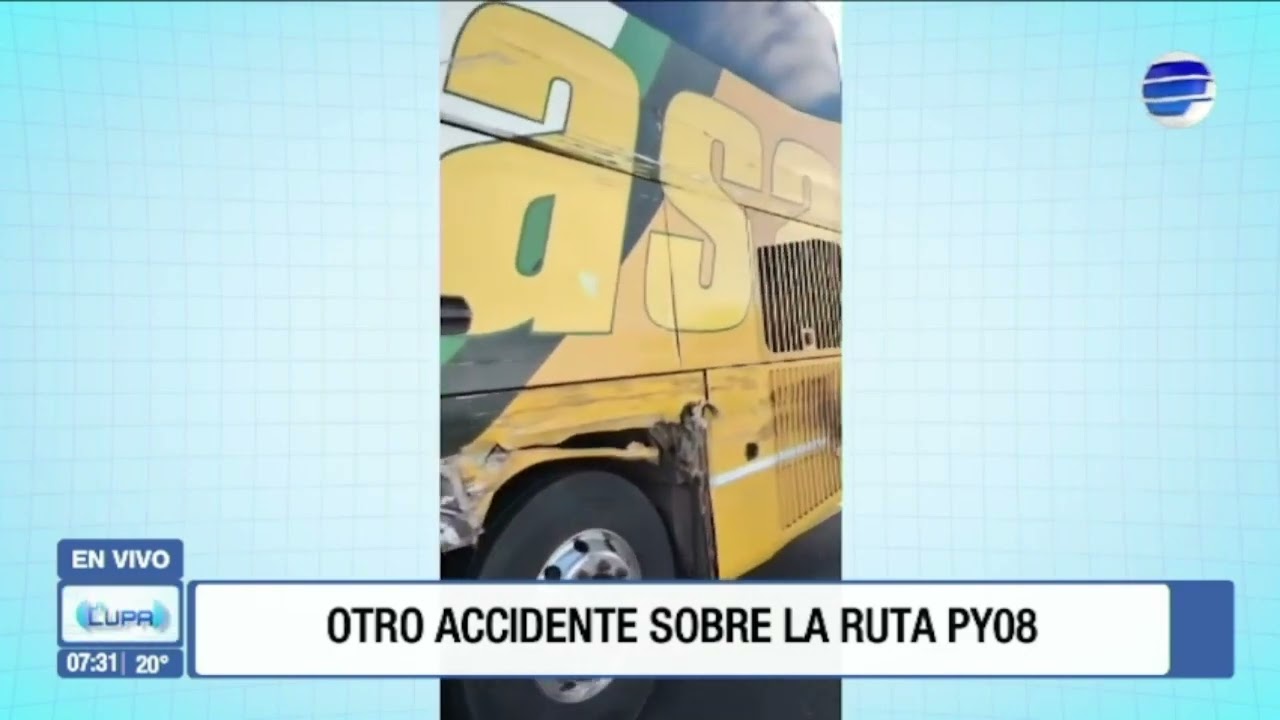 Otro accidente de tránsito en la ruta PY08
