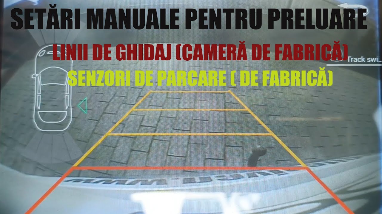 Setări de preluare a senzorilor  de fabrica si linii de ghidaj al camerei de marsarier de fabrică