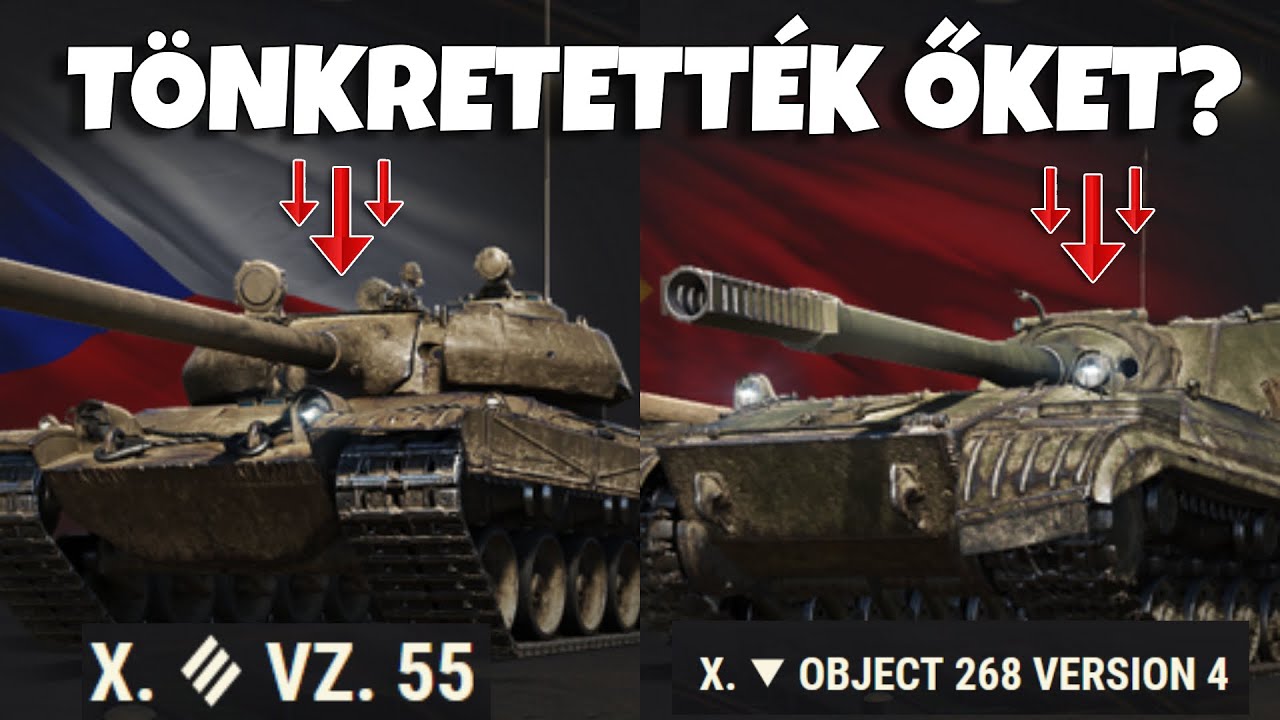 Kipróbáltam a nerfelt Vz 55-t/ Obj 268 V4-et!