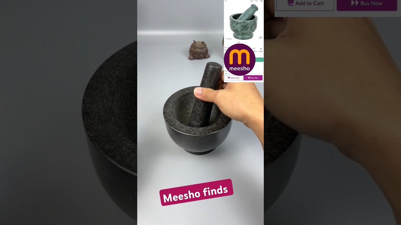 खलबट्टा mortar and pestle meesho finds #meeshofinds #shopping #shortsviral
