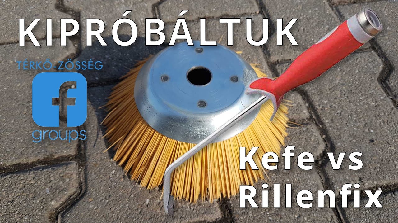Kipróbáltuk - Térkőfuga tisztítás teszt - térkőkefe vs térkőfuga kaparó