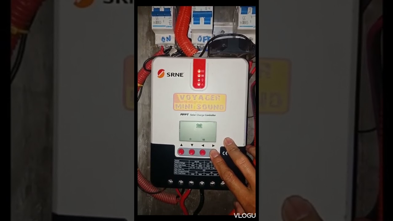 setting ko sa SRNE 40ampere lithium ion battery..