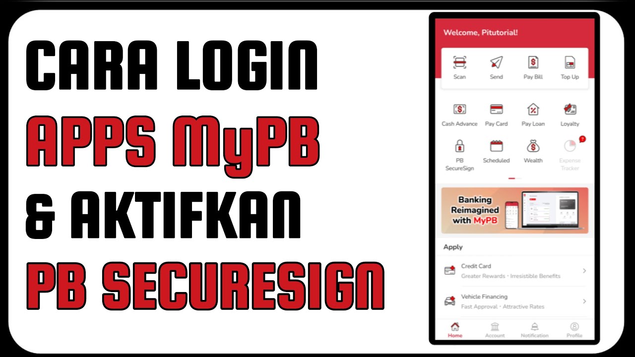 Cara Login Aplikasi MyPB & Aktifkan SecureSign