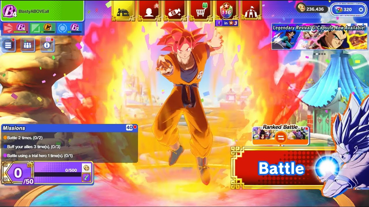 Super Saiyan God Goku (Half-Year Anniversary🎊🎉 - Dragonball Gekishin Squadra