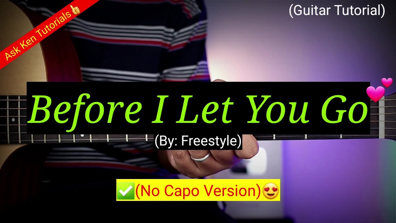 Before I Let You Go - Freestyle (No Capo Version)😍 | Guitar Tutorial