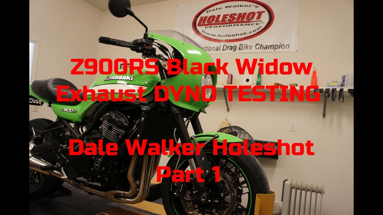 Kawasaki Z900RS Holeshot Black Widow Header Dyno Test  