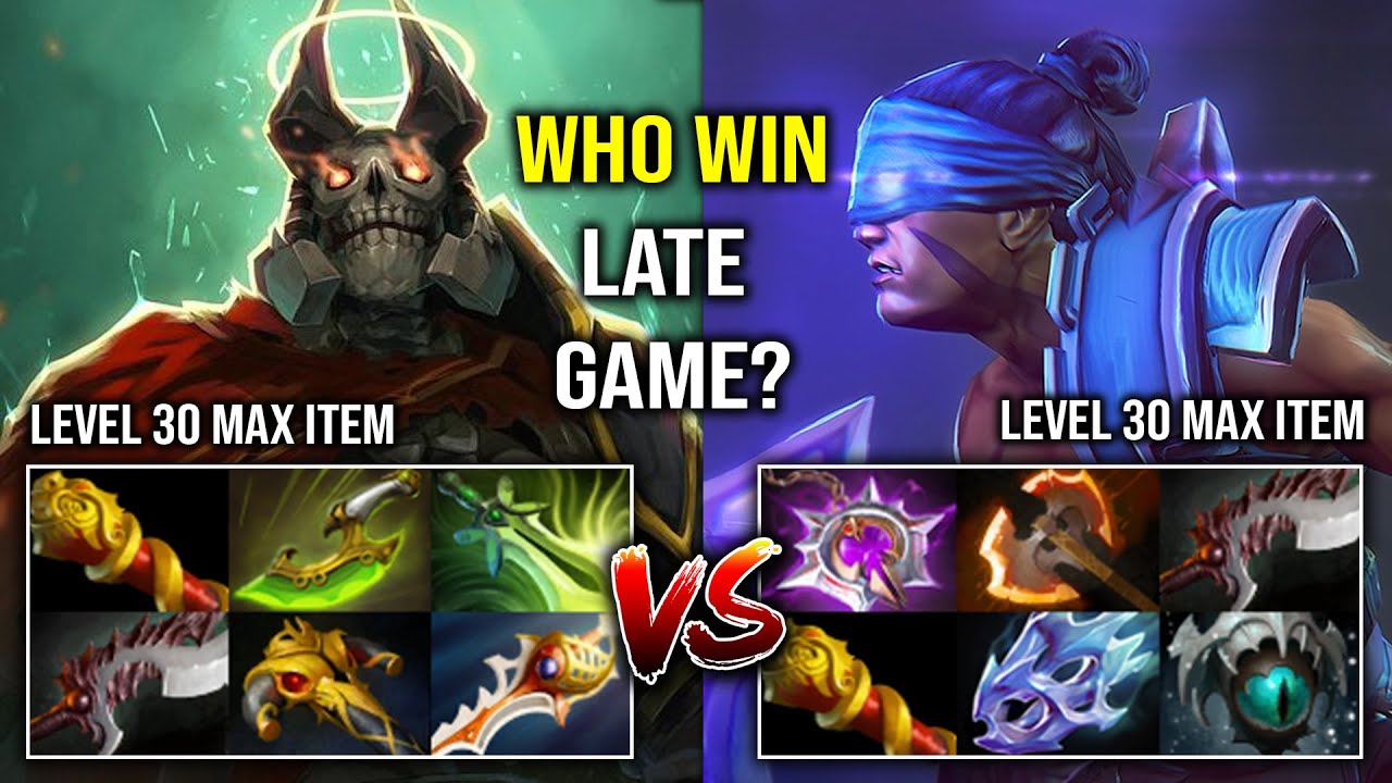 EPIC Late Game Battle Rapier Max Agility Speed Wraith King Against 9 Items Carry Anti Mage Dota 2