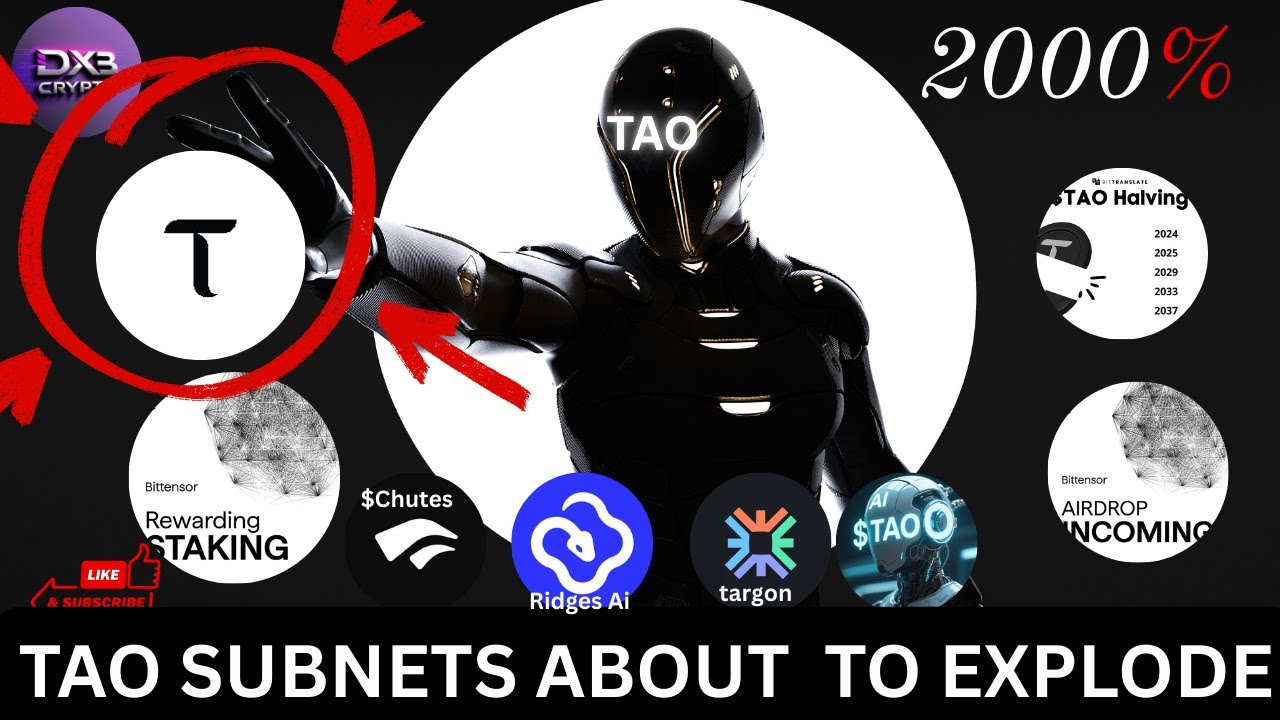 🔥Подсети Bittensor 🚀 Следующая криптовалюта с ИИ в 100 раз мощнее? Лучшие подсети и как купить $T...