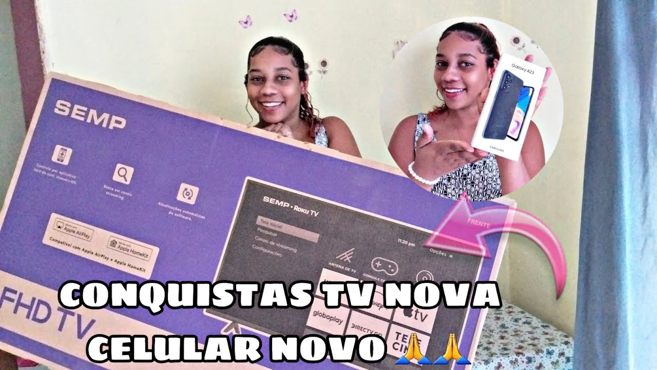 Comprei uma TV nova gratidão #rumoa1k  #conquista