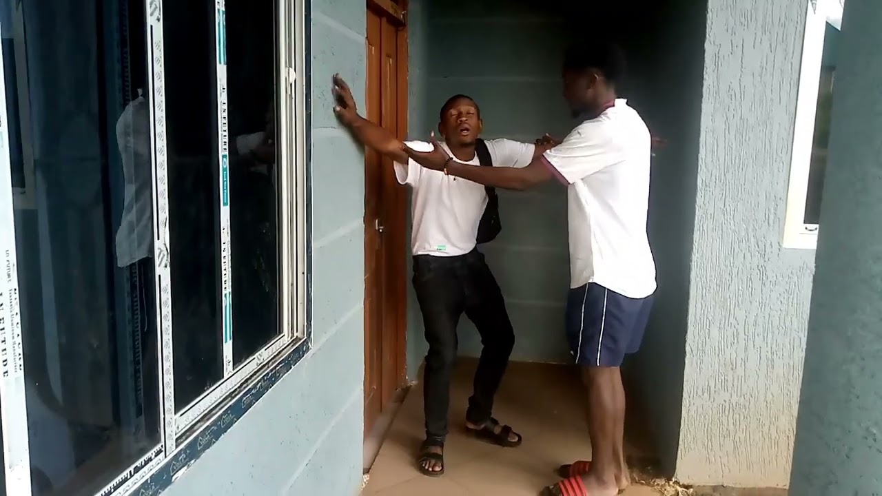 Acting like blind person