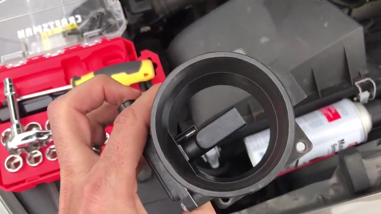 Clean Mass Air Flow Sensor (MAF) on a 2004 Lincoln Town Car