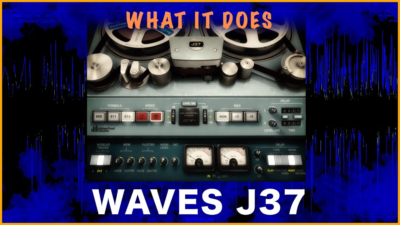 What It Does -  WAVES J37 Tape Saturation Plugin