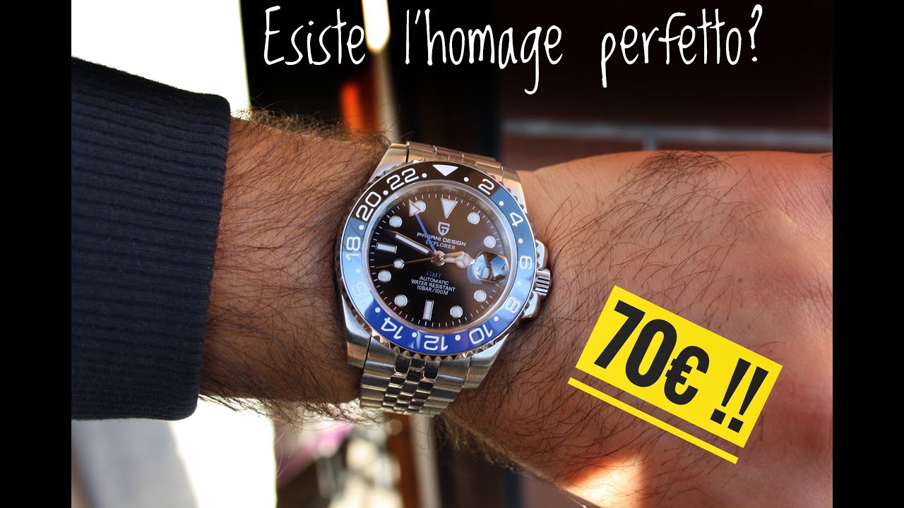 Il MIGLIOR homage del ROLEX GMT Master II Batman economico  RECENSIONE Pagani Design  GMT 1662