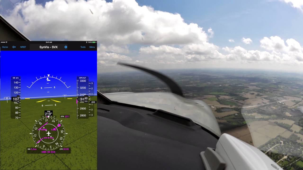 Garmin Pilot Synthetic Vision in a Piper Archer