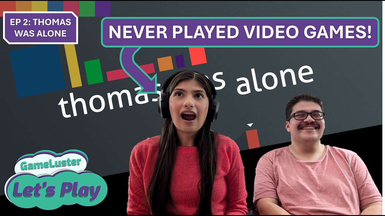 What's the Hidden Story Here? NonGamerSister Plays Thomas Was Alone!