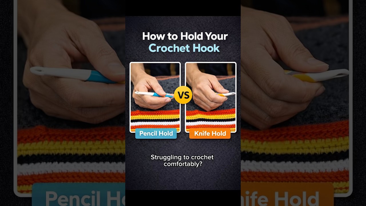 How to Hold a Crochet Hook