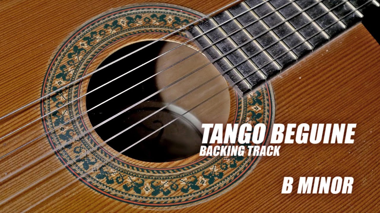 Latin Beguine Tango Spanish Guitar Backing Track B Minor