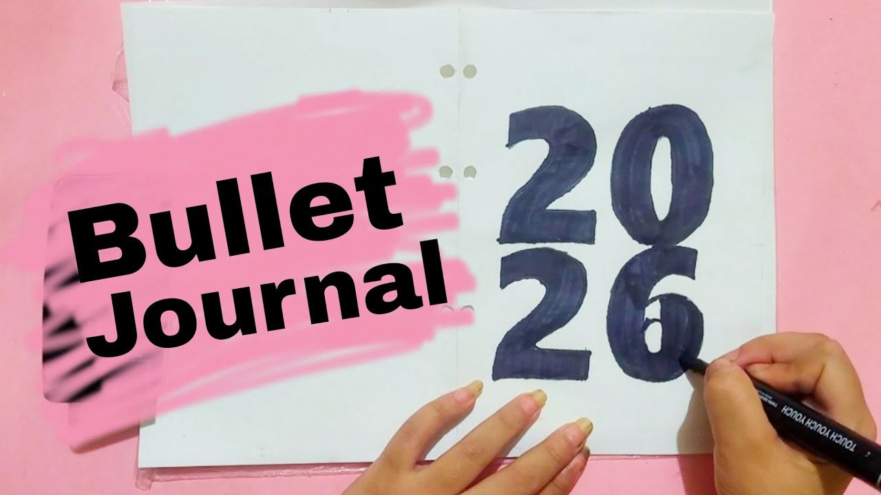 Como eu fiz Bullet journal de 2026