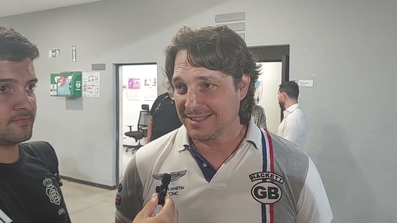 Declaraciones del presidente del Recreativo, Adrián Fernández-Romero, tras la victoria en Estepona.