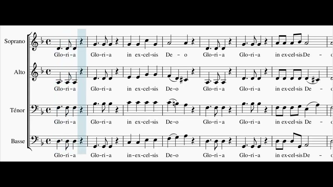 Gloria - Messe de saint Jean (Ténor)