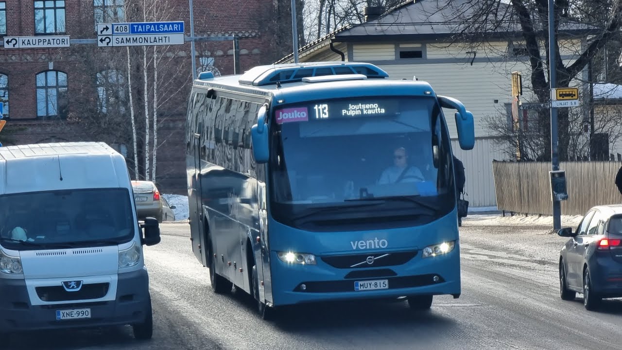 Vento 15 Volvo 9700S UG B8R @ Jouko bus line 113 in Lappeenranta, Finland
