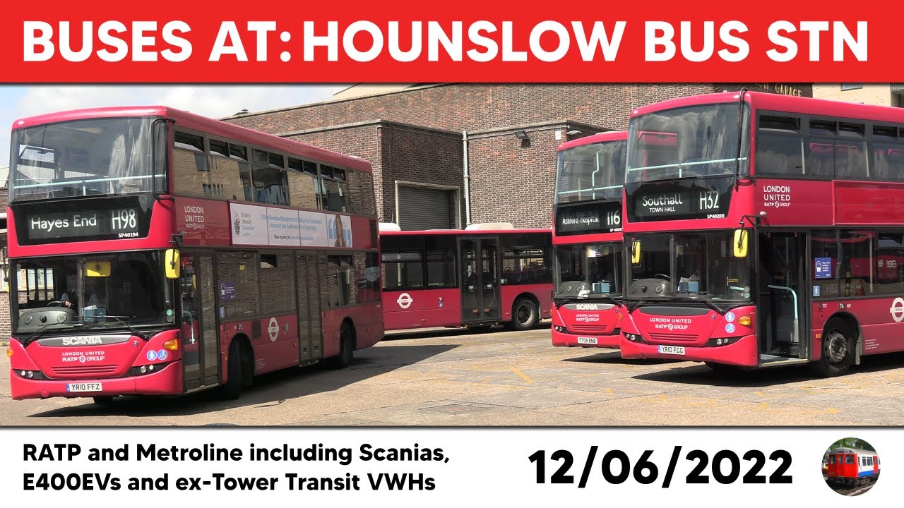 London buses at Hounslow Bus Station 12/06/2022