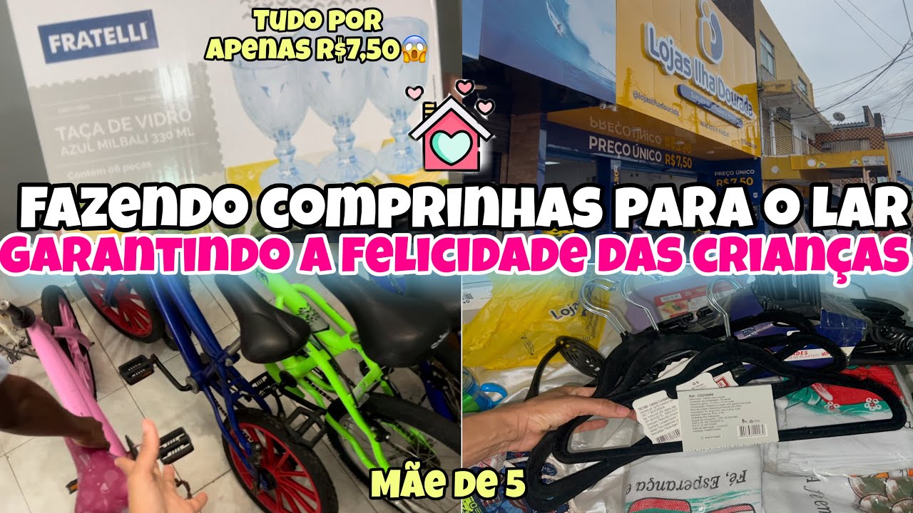 FAZENDO COMPRINHAS PARA O LAR E FAMÍLIA🛍️|LEVEI A BICICLETA DELES PRO CONCERTO😮‍💨