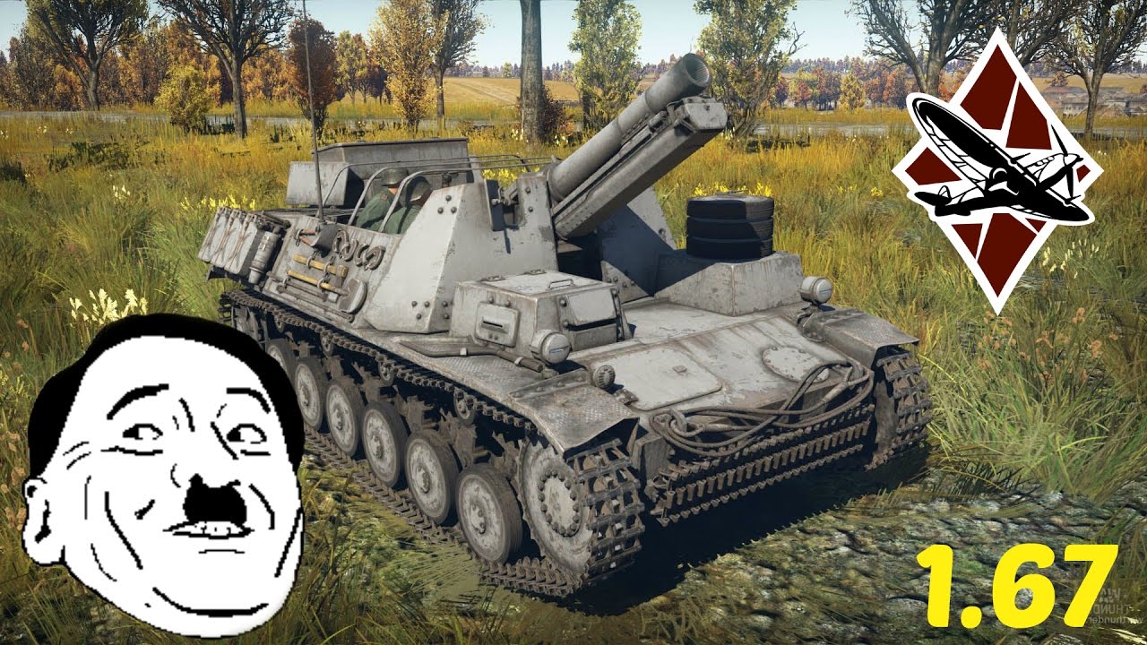 Sturmpanzer II 1.67 (war thunder gameplay)