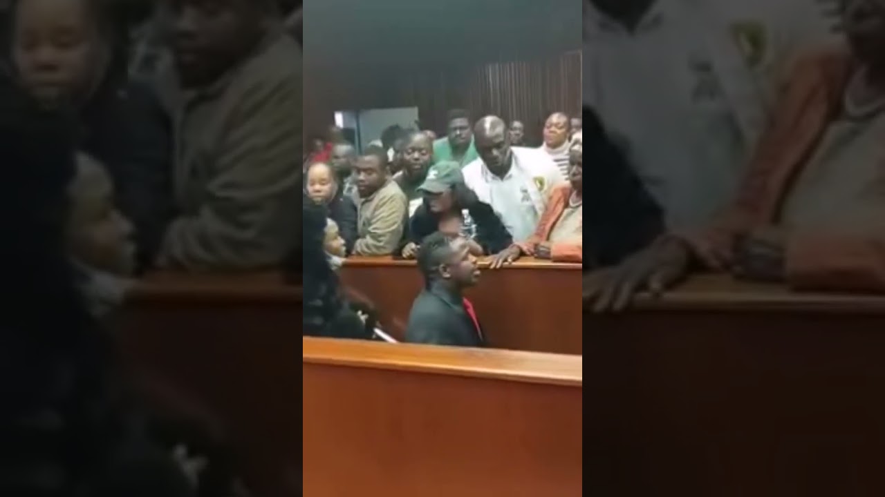 gagash Peter nonyane +wife Charlotte tibane saying goodbyes to their parents and fans at court