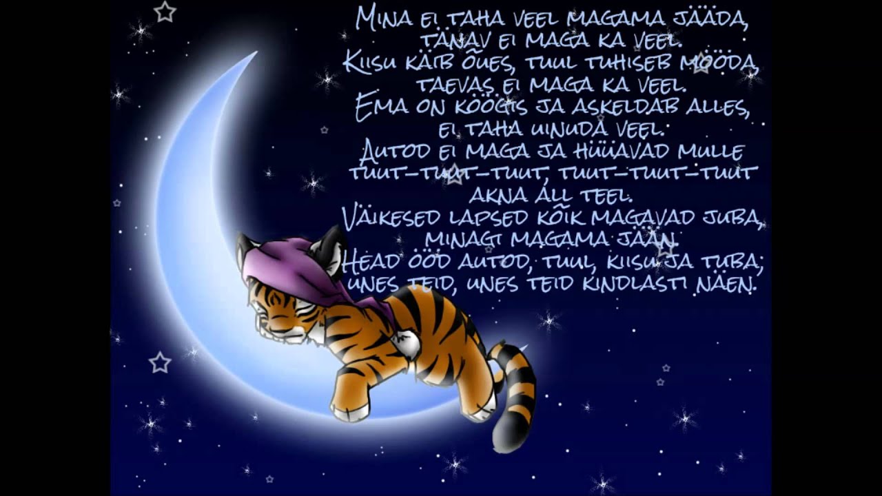 Velda Otsus- Mina ei taha veel magama jääda