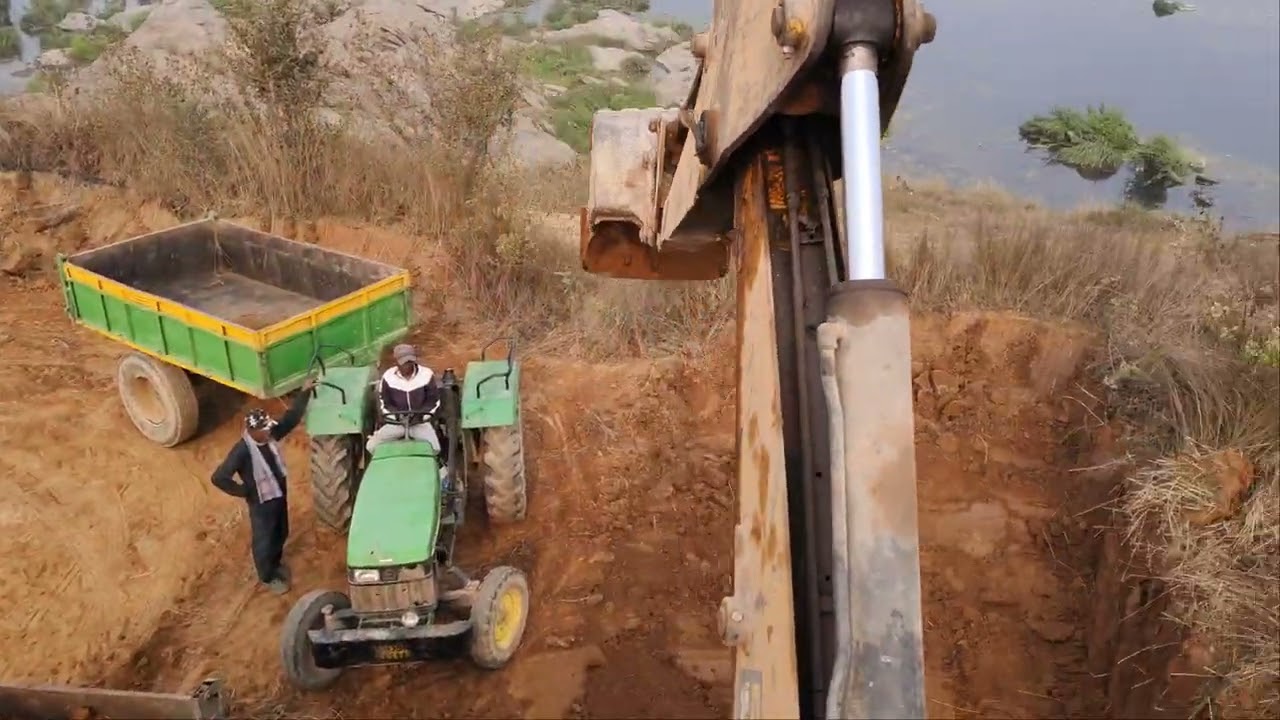 JCB 4DX JHONE DEAR TRACTOR MITTI LODING Full video 