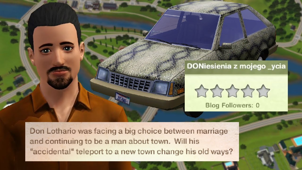 W The Sims 3 też jest Don Lotario! (i nie wiedzie mu się dobrze)