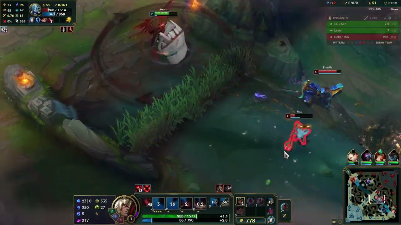 Swain Game 338 (Loss vs Fizz)