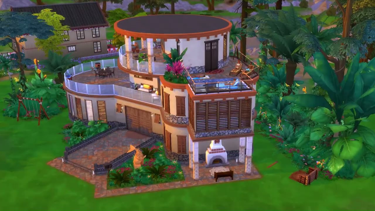 The Sims 4 - Costa Rica rental lot overview