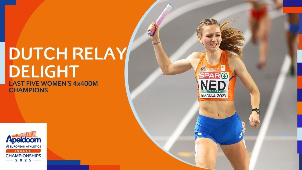 From France to the Netherlands! 🇳🇱🍊 Last FIVE women's European indoor 4x400m finals
