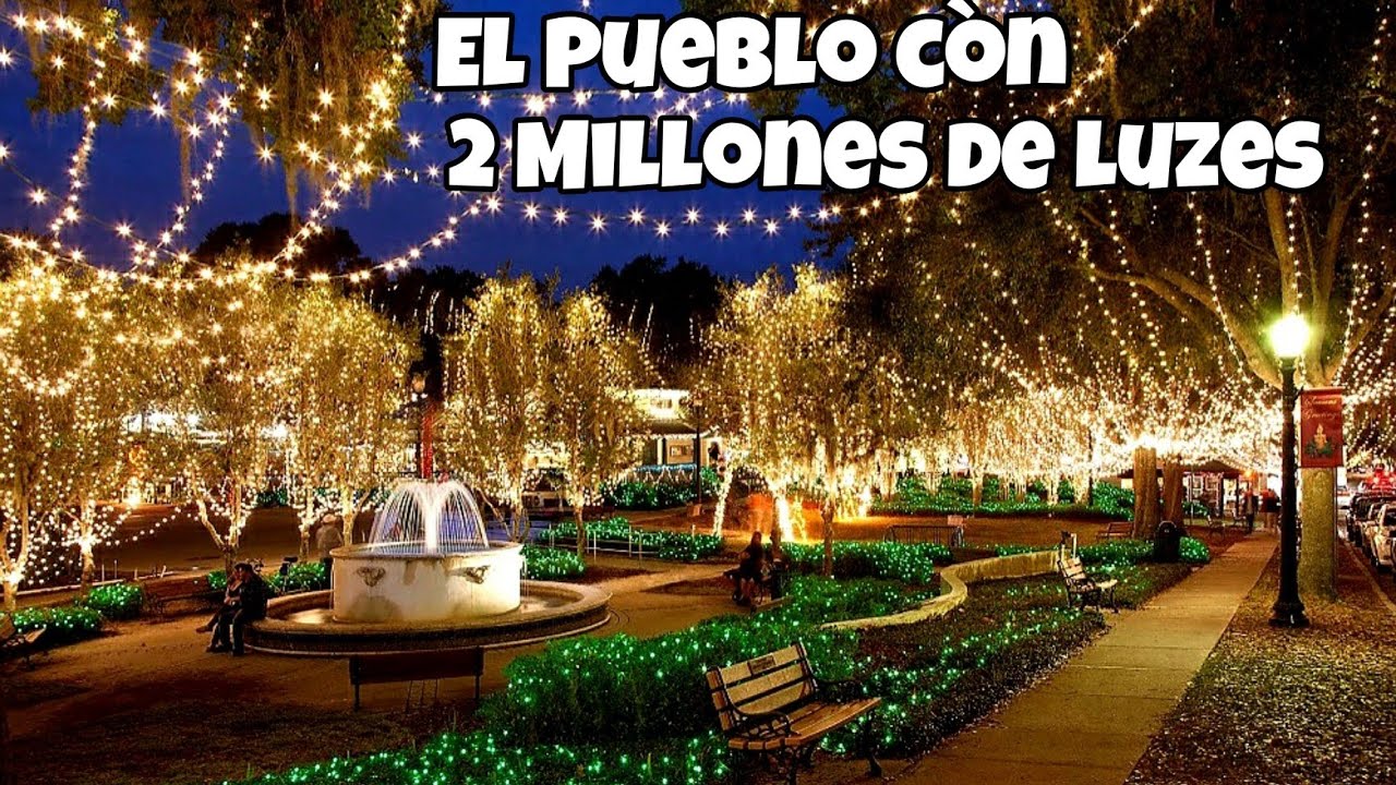 Mount Dora Florida decorada con dos millones de luzes navideñas 2020