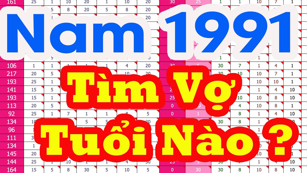 Nam 1991 Tìm Vợ Tuổi Nào Hợp Nhất ? Tử Vi 100 Năm