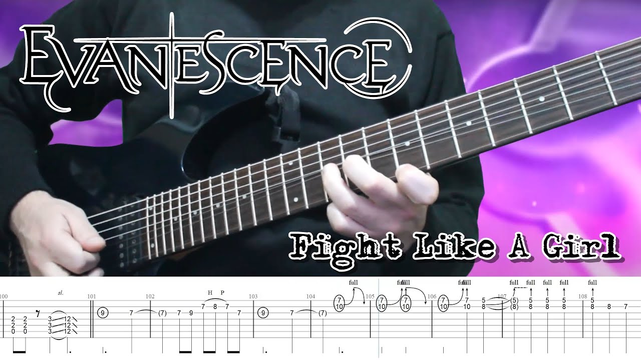 Evanescence - Fight Like A Girl (Guitar Cover + TABS)