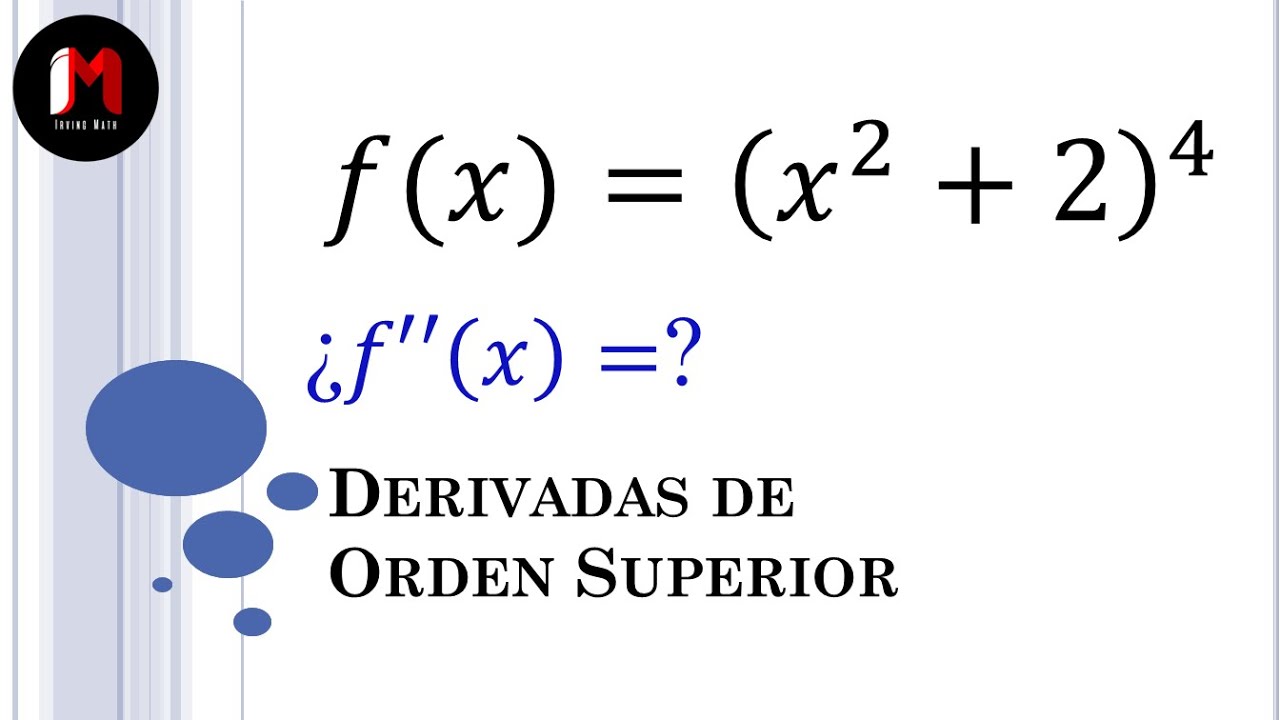Segunda Derivada de una Función Algebraica con Exponente - Ejercicio 1