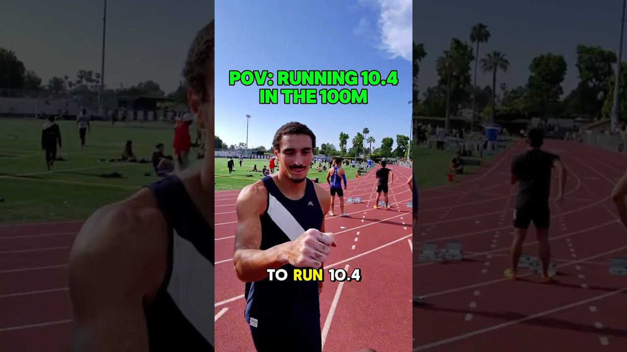 Running 10.4 in the 100M👀