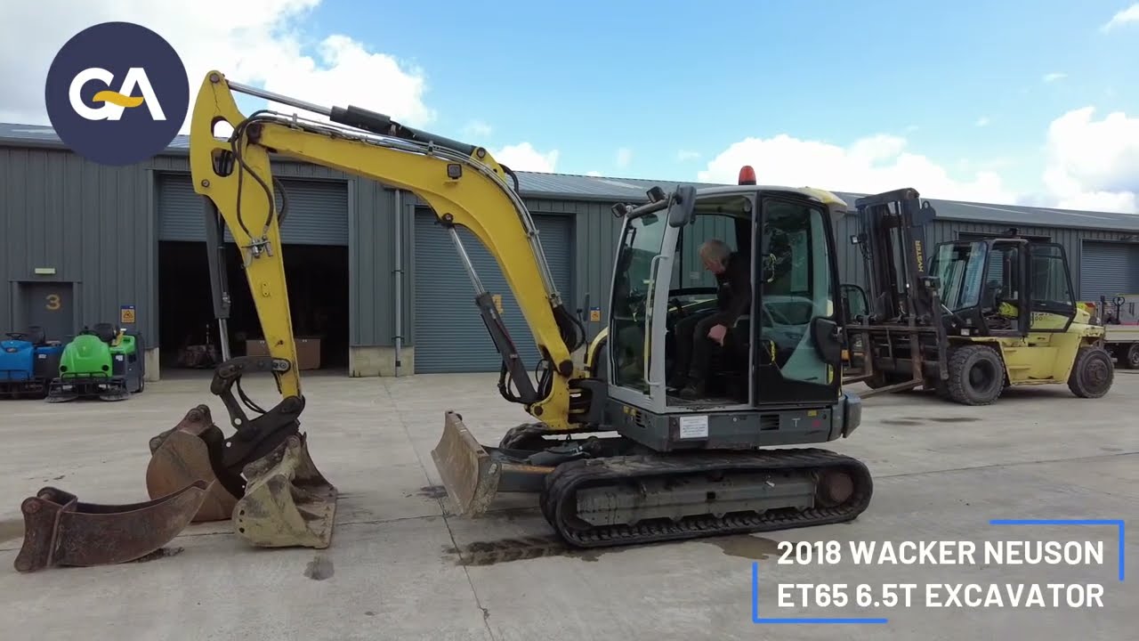 2018 WACKER NEUSON ET65 6 5T EXCAVATOR