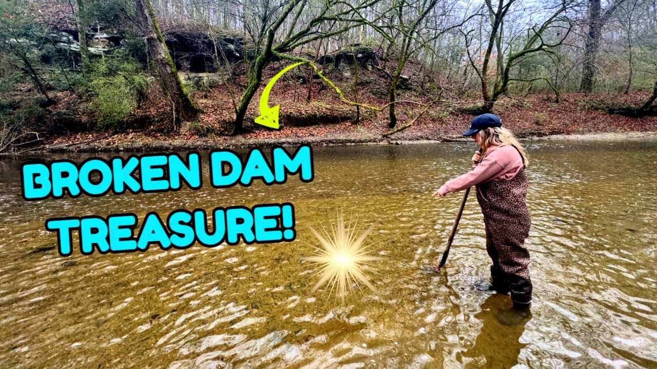 Flooding washes Dam out and leads River Treasure Hunters on a Mudlarking Adventure! 
