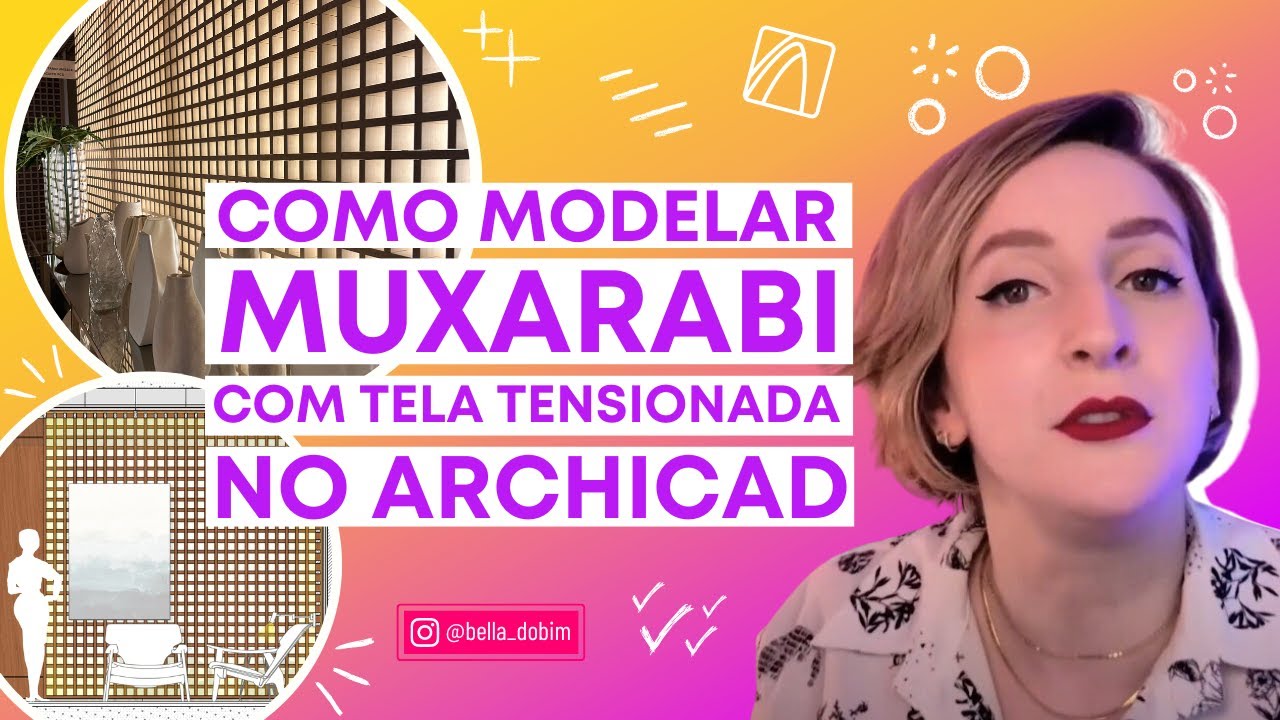DETALHE DE ILUMINAÇÃO NO ARCHICAD: MUXARABI COM TELA TENSIONADA | Bella do BIM
